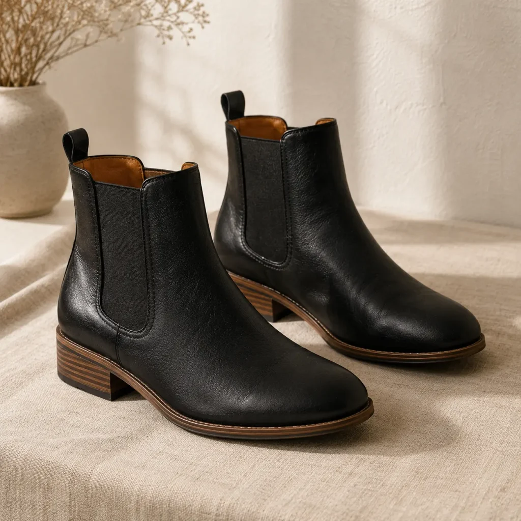 Bared Rook Boot in a classic ankle boot design with supportive biomechanical footbed