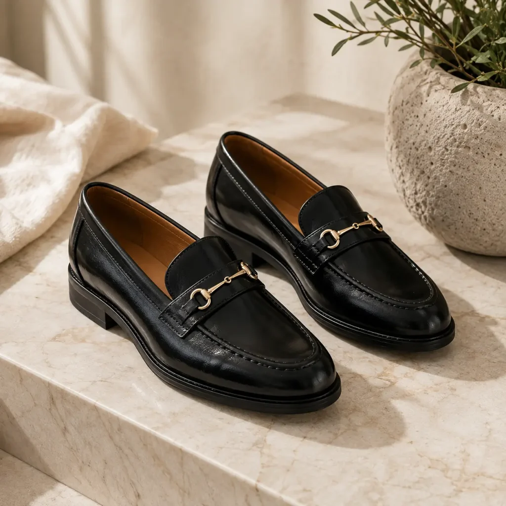 Bared Samarium Loafer with an elevated statement design and supportive footbed