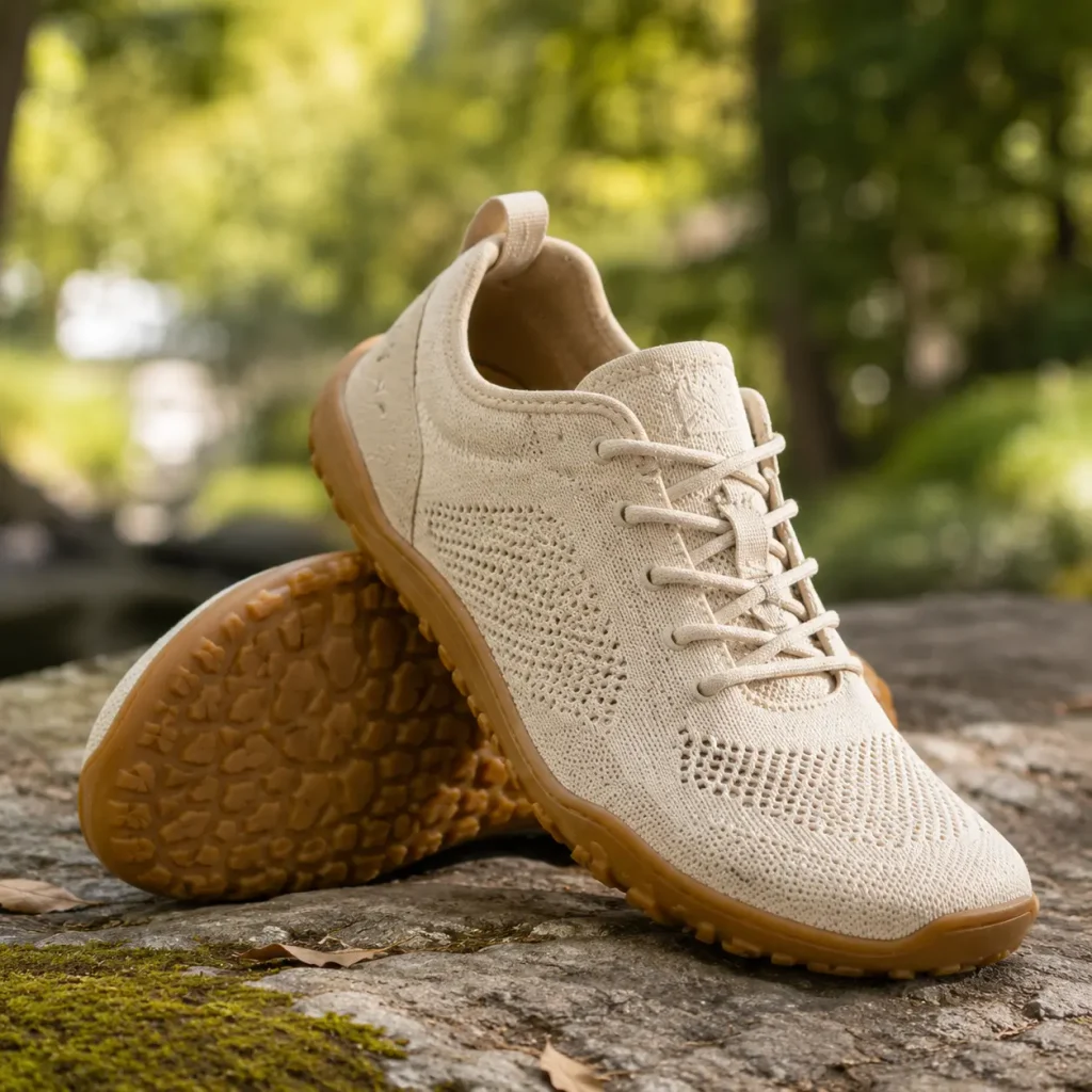 Grounded Footwear everyday sneaker with wide toe box and flexible barefoot sole