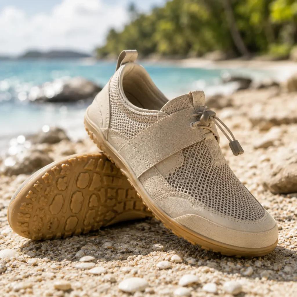 Grounded Footwear water and summer shoe with breathable mesh and non-slip sole
