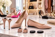 Pashion Footwear convertible heels featuring the classic Pashionista style with interchangeable heel options
