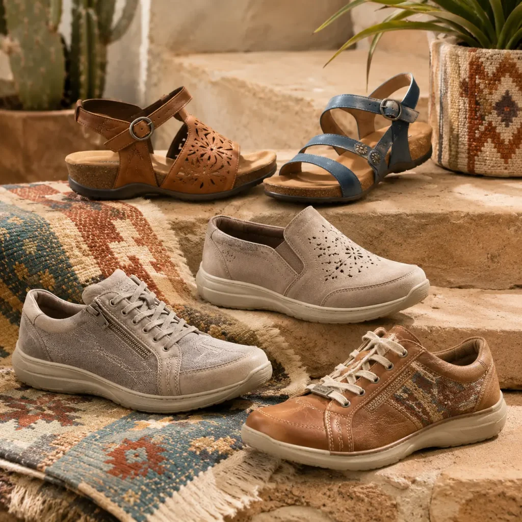 Taos Footwear comfort shoes and sandals with Southwestern-inspired style
