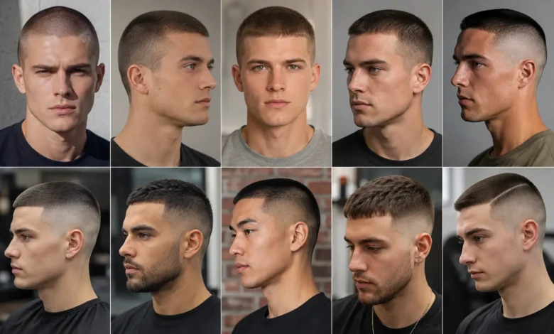 10 types of buzz cuts for men with different short haircut styles