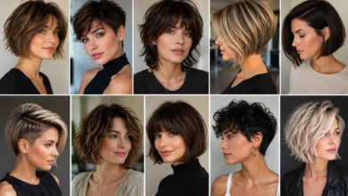 Modern short hairstyles for women featuring 10 stylish haircut ideas