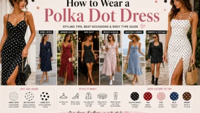 How to wear a polka dot dress with stylish outfit ideas for every occasion and body type.