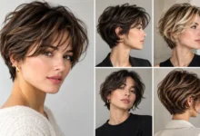 Bixie haircuts inspiration featuring a variety of textured and layered short hairstyles