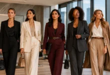 Boss lady outfits featuring confident women in tailored power dressing looks for modern professional style