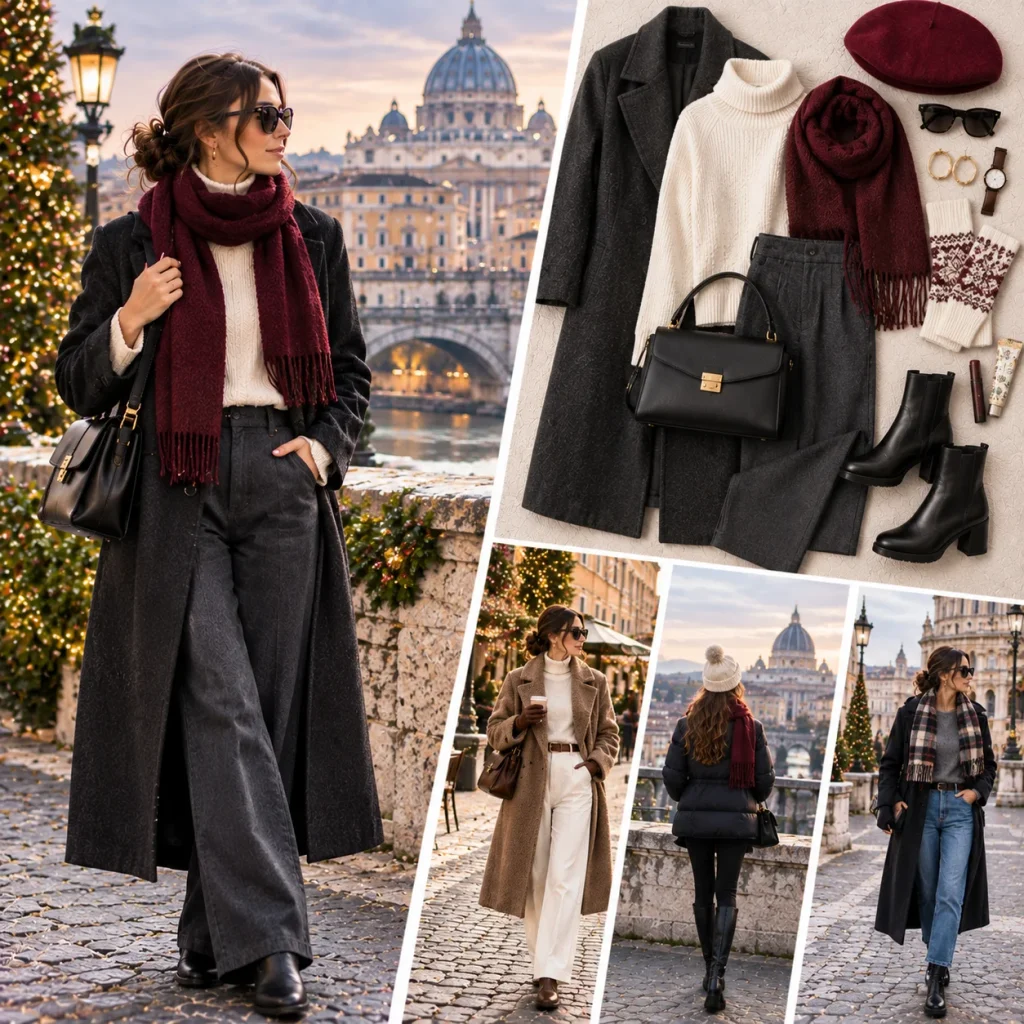 What to wear in Italy in December with stylish winter outfits