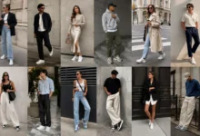 13 sneaker style looks featuring stylish casual and smart-casual outfits