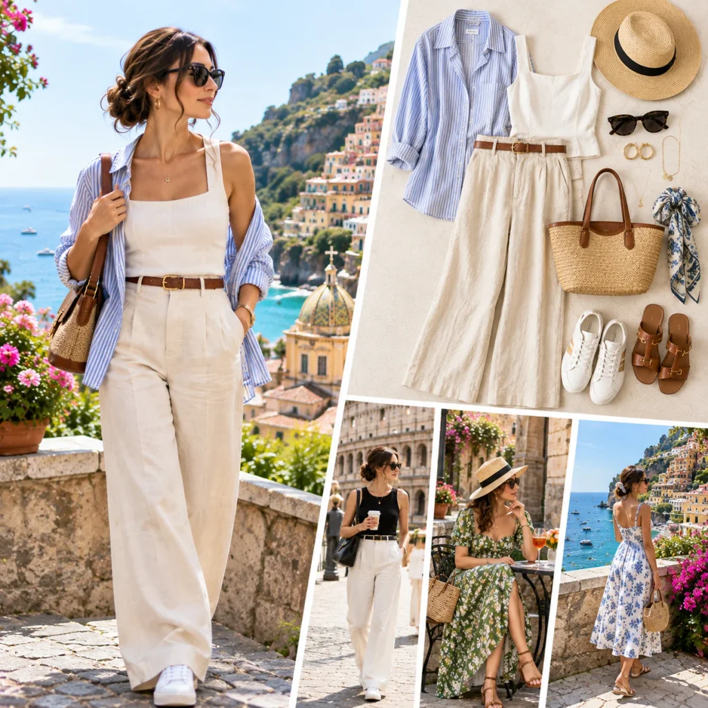 What to wear in Italy in June with chic summer travel outfits