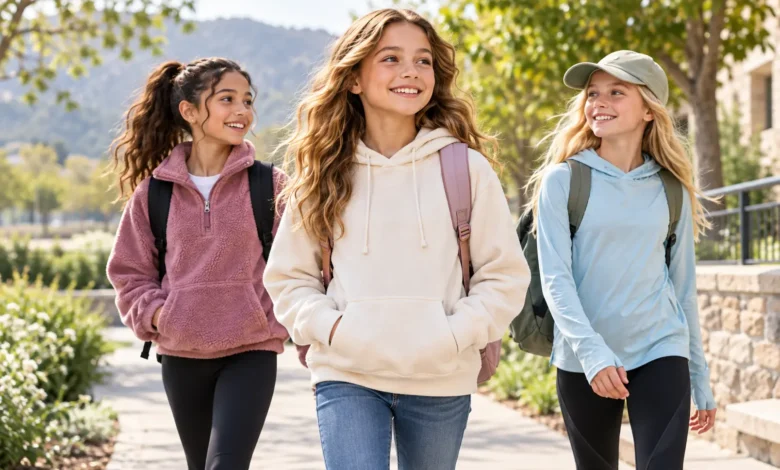 Columbia girls fashion hoodies for school, casual wear, and outdoor activities