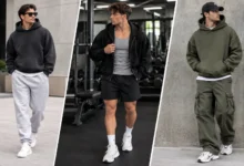 YoungLA hoodie outfit ideas featuring oversized hoodies with joggers, gym shorts, jeans, and cargo pants for trendy streetwear style.